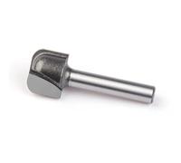 1pc 6mm 12mm Shank Double Arc Round Bottom Router Bit Slotting Cutter Engraving Machine Trimming Machine Cutter Woodworking Tool Router Bit Set for Wood Planer(12X12.7mm)