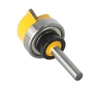 1pc 6mm/6.35mm/8mm Shank Bowl & Tray Router Bit 1-1/8" Diameter Round Nose Milling Cutter Woodworking Corner Rounding Router Bit(8X19.05mm)
