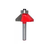 1pc 6mm 6.35mm Shank 45 Degree Chamfering Edge Router Bit Woodworking Cutter MC01130(40mm,6.35mm Shank)