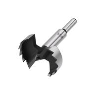 1Pc 6mm-85mm Forstner Woodworking Tools Hole Saw Hinge Boring Drill Bits Round Shank High Carbon Steel Cutter(55mm)
