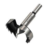 1Pc 6mm-85mm Forstner Woodworking Tools Hole Saw Hinge Boring Drill Bits Round Shank High Carbon Steel Cutter(65mm)