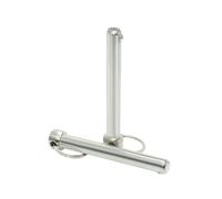1pc 6mm/8mm/10mm Diameter Nickel-plated Carbon Steel Quick-Release Spring Ball-lock Pin with Pull Ring