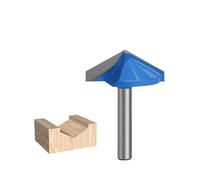 1Pc 6mm Shank V Groove Router Bit, 60/90/120/150 Degree CNC Engraving V Grooving Woodworking Milling Cutter Tool(6x32x120 Degree)
