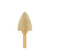 1pc 6mm Shank Vacuum Brazed Diamond Burr Head Grinding Rotary File For Stone Steel Burrs Engraving Drill Bits Carving Tools (Size : 25mm)