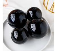 1pc 7.5-8cm Obsidian Crystal Ball Black for Home Office Garden Ghost Decoration Gift