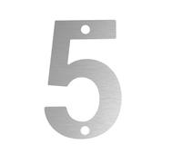1pc 7.5/9/10/12cm Stainless Steel House Number Double Screw Hole Numbers Address Sign 0-9 Letters Digital Metal Tag(5,7.5cm)