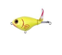 1pc 7.5cm 17g Fishing Lures Floating Spin Bait Wobbler Topwater Tail Spinner Artificial Hard Bait Whopper Plopper Bass Decoy(D)