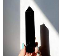 1pc 7-8cm Obsidian Tower Point Polished Crystal Home Decor for Balancing