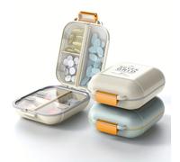 1pc 7-Day White Medicine Box Large-Capacity Dustproof and Moisture-Proof Medicine Storage Box Ideal for Carrying Medicine Outdoors