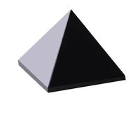 1pc 7cm 340g Obsidian Pyramid Living Room Black Desk Decoration Fengshui Stone Crystal Pyramid Ornaments