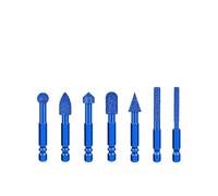 1PC/7PCS Hexagonal Shank Grinding Head Marble Tile And Stone Of Brazing Drilling And(7PCS)