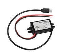 1pc 8-32V 12V 24V to 5V 3A Step Down Converter 15W Type-C USB Car Power Supply Charger for Mobile Phone(Type-C 15W)