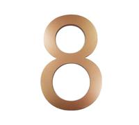 1pc 8 Inch 20cm House Number Outdoor Letters 0-9/A-D Numeric For Home Yard Hotel Plaque Signs Address Numbers Street Doorplates(Golden-6)