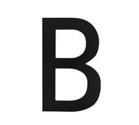 1pc 8 Inch 20cm House Number Outdoor Letters 0-9/A-D Numeric For Home Yard Hotel Plaque Signs Address Numbers Street Doorplates(Black-B)