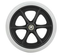 1Pc 8 Inch Wheelchair Front Wheel Anti-Slip Rubber Single Wheel Replacement Bearing Inner Diameter Travel Wheelchair Wheel Bearing Wheelchair Wheels Replacement 8mm / 0.3in