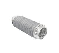 1PC 80/100/110/125/150mm Aluminum Foil Tube 1 Meter PVC Aluminum Tube Air Ventilation Pipe Hose Flexible Exhaust(ID80mmX1M (Gray))