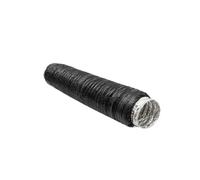 1PC 80/100/110/125/150mm Aluminum Foil Tube 1 Meter PVC Aluminum Tube Air Ventilation Pipe Hose Flexible Exhaust(ID100mmX1M (Black))