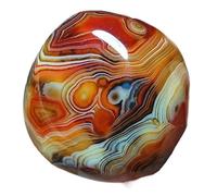 1pc 80-100g Polished Silk Banded Lace Agate Crystal Madagascar
