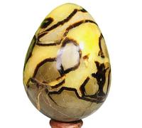 1pc 800-850g Turtle Back Stone Egg Shape Dragon Crystal Crack