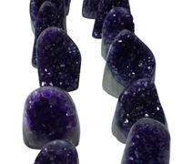 1pc 800-900g 5A Brazilian Amethyst Cluster Ornament Suitable for Home and Office Decoration Gemstone Stone
