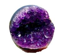 1pc 800-900g Uruguayan Amethyst Quartz Crystal Smile Ball Gemstone Room and Office Decoration