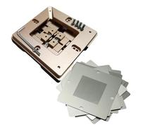 1pc 80mm 90mm Universal BGA Reballing Station Fixture Jig with Magnet Auto Adjust Stencil Holder(Jig 10pcs Stencils)