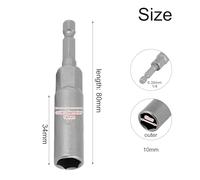 1PC 80mm Hex Drive Socket, Strong Clamping Force, for Hex Head Fasteners (10mm)
