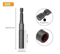 1PC 80mm Hex Drive Socket, Strong Clamping Force, for Hex Head Fasteners (5.5mm)
