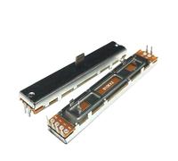 1pc 88mm Mixer Fader B10Kx2 Double Channel B103 Sliding Potentiometer 6pins Length 8.8cm Travel 60mm Handle 8mm