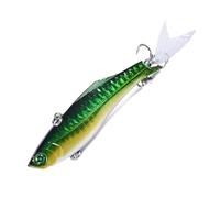 1pc 8cm 22.5g Sinking Lure No Rattling Ball Artificial Wobbler Hard Bait Lipless Crankbait Rattlesnake Fishing Tackle(VI036-1)