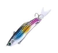 1pc 8cm 22.5g Sinking Lure No Rattling Ball Artificial Wobbler Hard Bait Lipless Crankbait Rattlesnake Fishing Tackle(VI036-6)