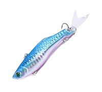 1pc 8cm 22.5g Sinking Lure No Rattling Ball Artificial Wobbler Hard Bait Lipless Crankbait Rattlesnake Fishing Tackle(VI036-3)