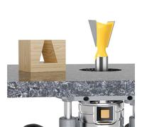 1pc 8mm 12mm Shank Dovetail Joint Router Bits Set 14 Degree Woodworking Engraving Bit Milling Cutter for Wood Router Bit Set for Wood Planer(12X15.9mm 1PCS)