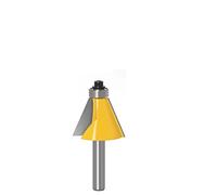 1pc 8mm 6mm 1/4 12mm 1/2inchShank Chamfer Router Bit 15 Degree Bevel Edging Milling Cutter For Wood Woodorking Machine Tools(12X22.5)