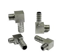 1pc 8mm Hose Barb OD x M12 Metric Male Thread 304 Stainless Steel Elbow Pipe Fitting Coupler Connector Adapter IPWWUTTH