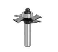1pc 8mm Shank Four Blades T-Sloting Biscuit Joint Slot Cutter Jointing Slotting Router Bit Height Milling Woodworking(8X36.7X2mm)