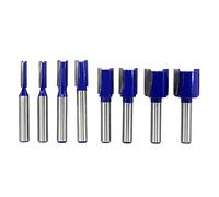 1pc 8mm Shank Straight Bit Tungsten Double Flute Router Bits Milling Cutter for Wood Woodwork Tool C08-002 Router Bit Set for Wood Planer(8x8x20mm)