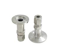 1PC 8mm Tube VCR Compression Union x KF16 Vacuum SUS304 Stainless Pipe Fitting NWPNLXEA