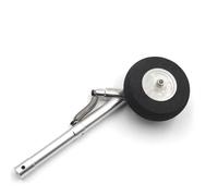 1PC 9 11 13 14cm Aluminum Alloy Single-Wheel Telescopic Spring Damping Landing Gear for Ducted Aircraft F22 Freewing L39 RC (1PC 140mm)