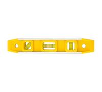 1pc 9 inch 3 Spirit Level Bubble Magnetic Ruler Vertical and Horizontal Mini Pocket Portable Spirit Level Measuring(Yellow)