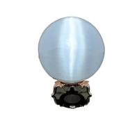 1pc 90-100mm Selenite Sphere Full Moon Goddess Psychic White Gypsum