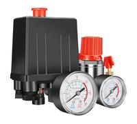 1pc 90-120PSI Air Compressor Pressure Switch Valve Control Manifold Regulator Gauges Safety Valve 1/4"BSPT Air Compressor Parts