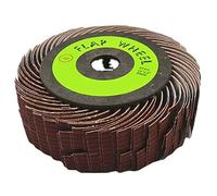 1pc 90-Blade Emery Cloth Wire Wheel for Metal & Wood Polishing - 100mm Diameter with 10mm Shank,Stainless Steel, Aluminum(320grit)