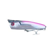 1pc 90mm 21g Fishing Lure Topwater Popper Hard Baits Saltwater Wobblers Seabass Trout Pesca(02-B)