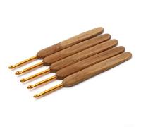 1PC A Complete Set of Wood Crochet Hooks Designed for Enthusiastic Crafters (4MM)