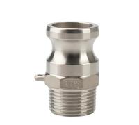 1PC A-DP Type Homebrew Camlock Adapter Couplings MPT FPT x Hose Barb Stainless Steel 304 Type A B C D E F DC DP(F Type,1-1/4")