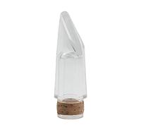 1Pc ABS Clarinet Transparent Flute Head Transparent Clarinet Mouthpiece Clear Acrylic Bolwtorch With Cork Part Improved Sound Mouthpiece
