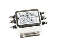 1pc AC/Filter Three-phase Anti-interference EMI Socket Linear Audio Power Purification 380vcw(Silver)