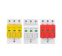 1pc AC SPD 3P 3 Phase 20KA 40KA 60KA 275V 385V 420V House Lightning Surge Protector Protective Low-voltage Arrester Device(275V,10-20KA)