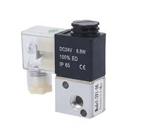 1pc AC220V DC24V DC12V 3V1-M5 3V1-06/08 2 Position 3 Way Pneumatic Solenoid Valve Port 1/8" 1/4" NC Electric Valve(Blue)